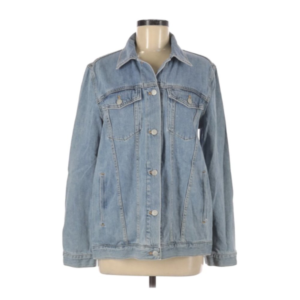 GAP Oversized Boyfriend Denim Jacket (Medium)